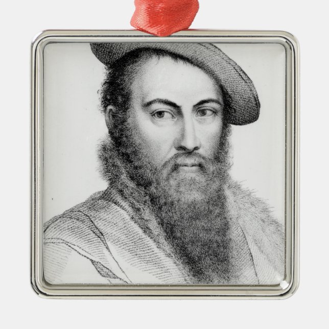 Sir Thomas Wyatt Metal Tree Decoration (Front)