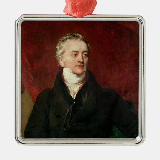 Sir Thomas Young MD, FRS Metal Tree Decoration (Front)