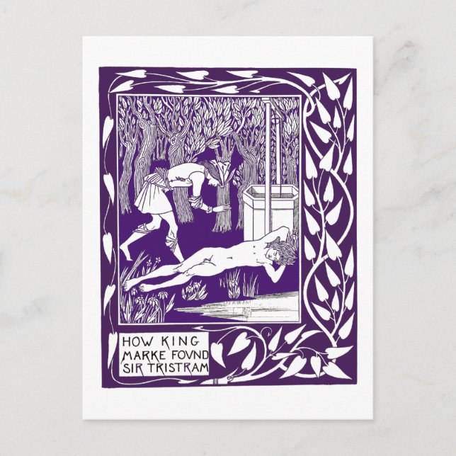 Sir Tristram by Aubrey Beardsley Illustration Postcard (Front)