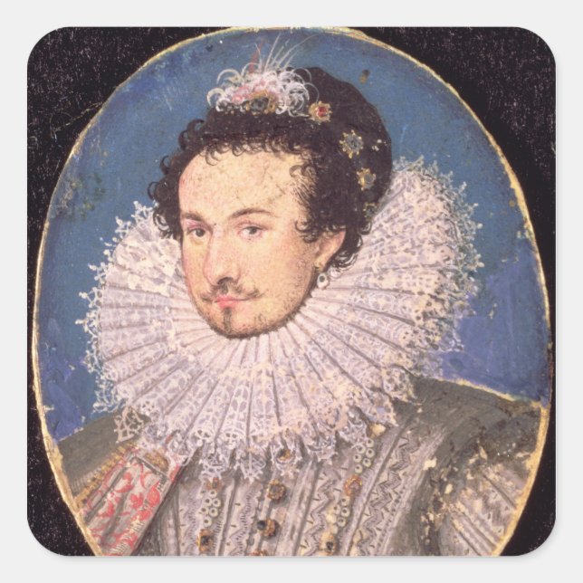 Sir Walter Raleigh Square Sticker (Front)