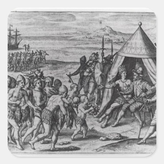 Sir Walter Raleigh Square Sticker (Front)