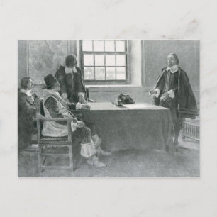 Sir William Berkeley Surrendering Postcard