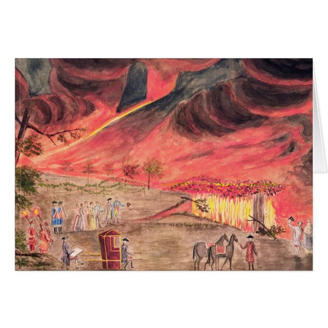Sir William Hamilton  Studying the Eruption (Front Horizontal)