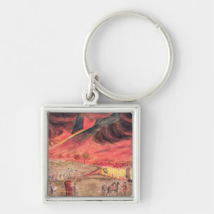 Sir William Hamilton  Studying the Eruption Key Ring