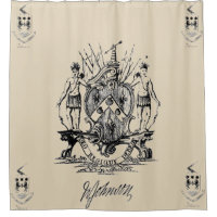Sir William Johnson Coat of Arms Shower Curtain