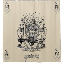 Sir William Johnson Coat of Arms Shower Curtain