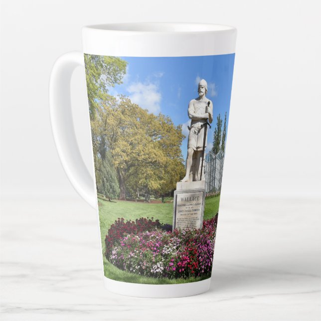 Sir William Wallace Statue Latte Mug (Left Angle)