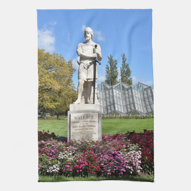 Sir William Wallace Statue Tea Towel (Vertical)