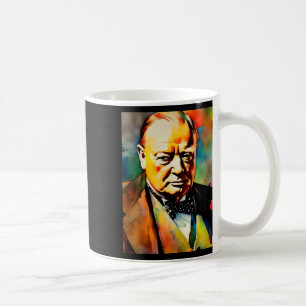 Sir Winston Churchill 3 Sticker Coffee Mug