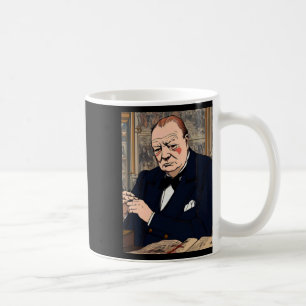 Sir Winston Churchill 4 Sticker Coffee Mug