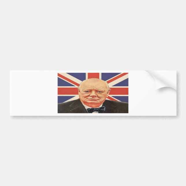 Sir Winston Churchill Bumper Sticker (Front)