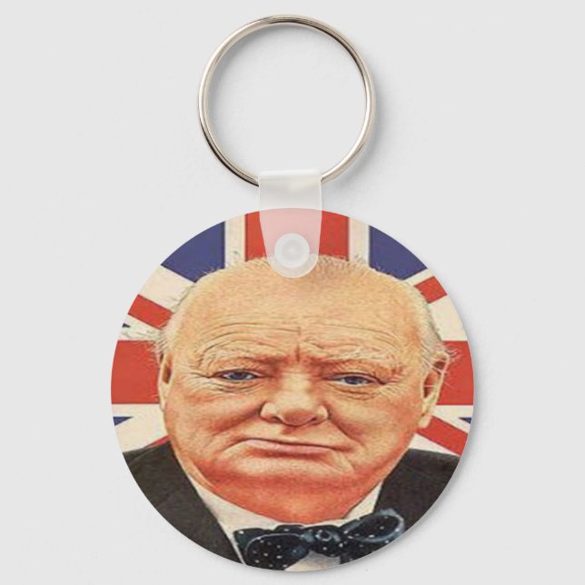 Sir Winston Churchill Key Ring (Front)