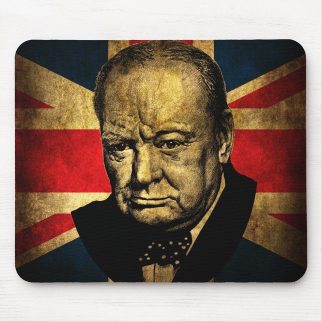 Sir Winston Churchill Mouse Pad (Front)