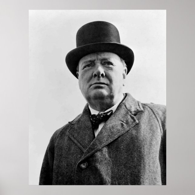 Sir Winston Churchill Poster (Front)