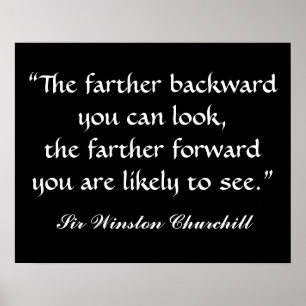 Sir Winston Churchill Quotation by SRF Poster