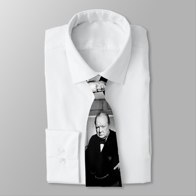 Sir Winston Churchill Tie (Tied)
