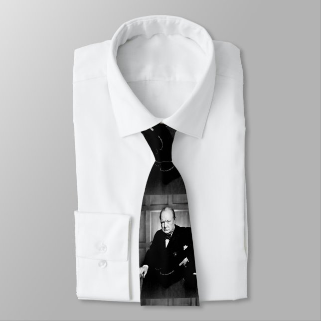 Sir Winston Churchill Tie (Tied)
