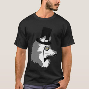 Sir Wolf Gentlemen Top Hat Monocle Glasses Rich Mi