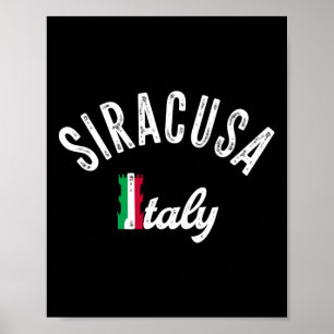 Siracusa Sicily Vacation Souvenir - Retro Siracusa Poster