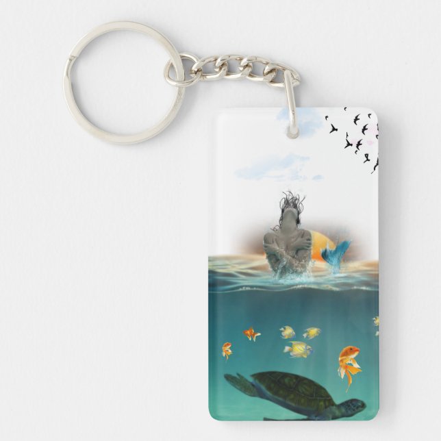 siren and sunset key ring (Front)
