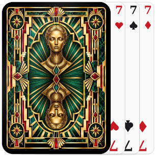 Siren, Art Deco Mythical Playing Cards