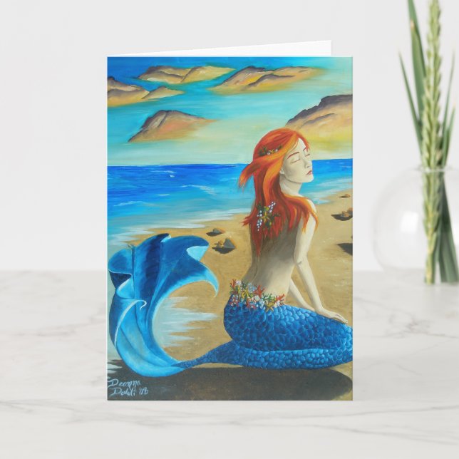 Siren - Blank Greeting Card (Front)