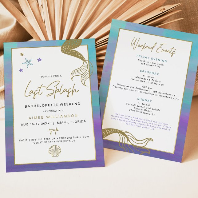 SIREN Mermaid Last Splash Bachelorette Itinerary  (Creator Uploaded)