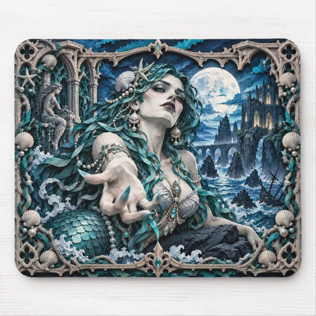 Siren, Paper Cut Monster Mouse Pad (Front)
