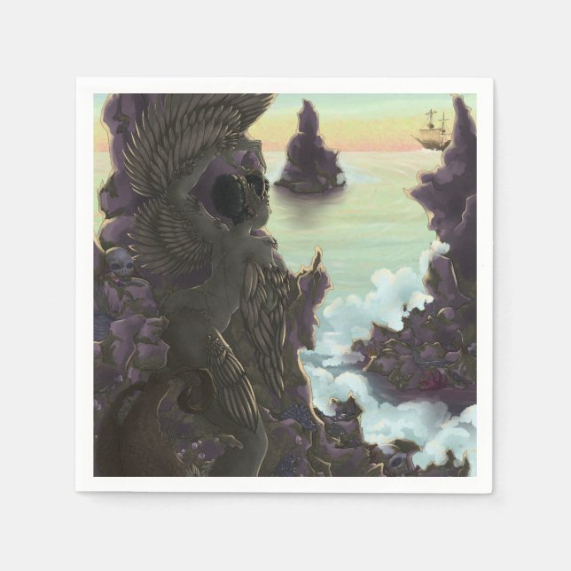 Siren Stones Napkin (Front)