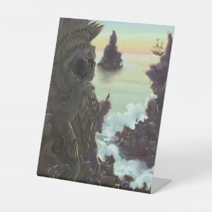 Siren Stones Pedestal Sign