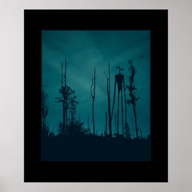 Sirenhead Siren Head Horror Creepypasta Poster (Front)