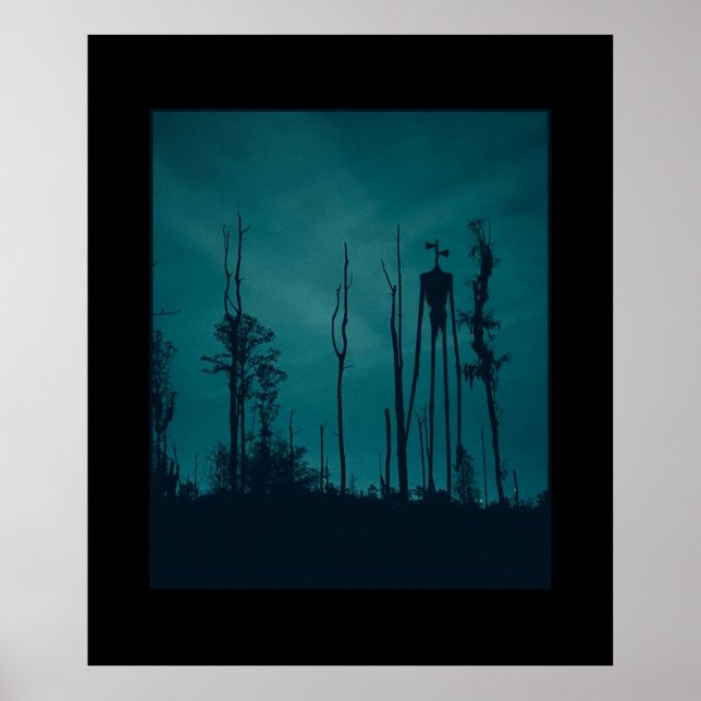 Sirenhead Siren Head Horror Creepypasta Poster (Front)