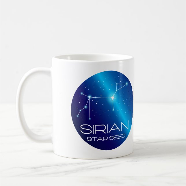 Sirian Starseed Mug | Cosmic Wisdom Drinkware (Left)