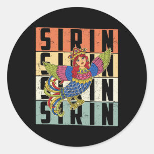 Sirin Mythological Slavic Norse Paganism Ancient K Classic Round Sticker