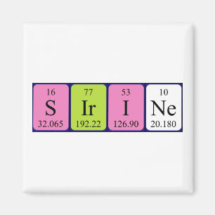 Sirine periodic table name magnet