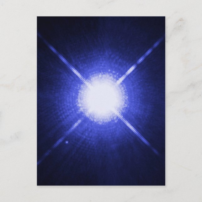 Sirius A and B bright night stars Postcard (Front)