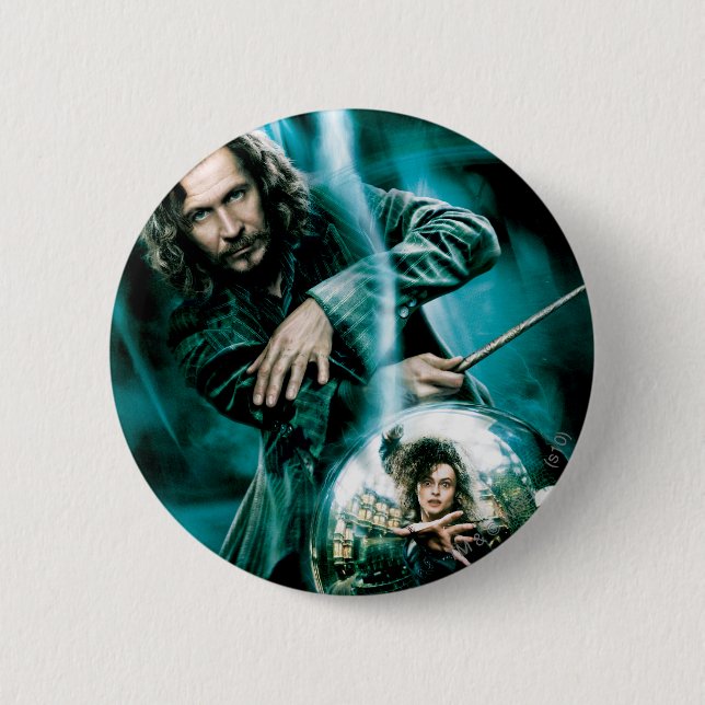 Sirius Black and Bellatrix Lestrange 6 Cm Round Badge (Front)