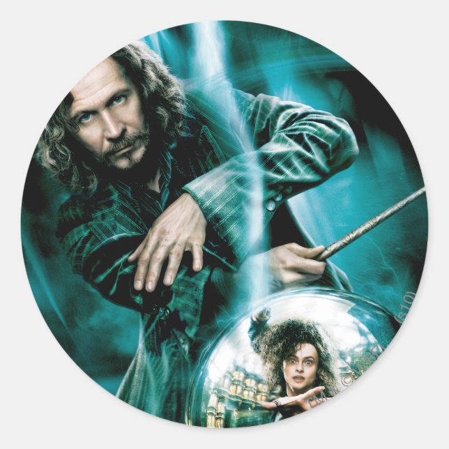 Sirius Black and Bellatrix Lestrange Classic Round Sticker (Front)