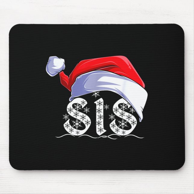 Sis Merry Christmas Santa Claus Xmas Family Matchi Mouse Pad (Front)