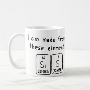 Sis periodic table name mug