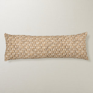 Sisal carpet pattern body cushion