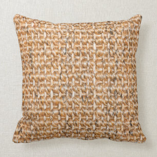 Sisal carpet pattern cushion