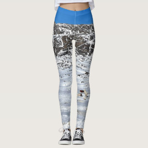 Sisimiut Greenland Outback Landscape Blue sky Leggings