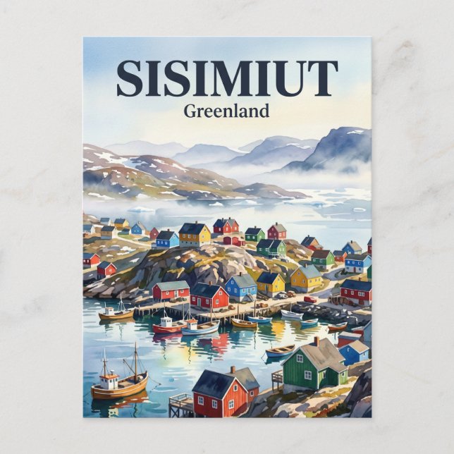 Sisimiut Greenland Postcard (Front)