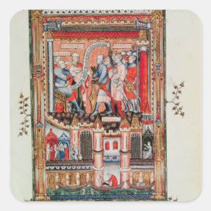 Sisinnius giving orders square sticker