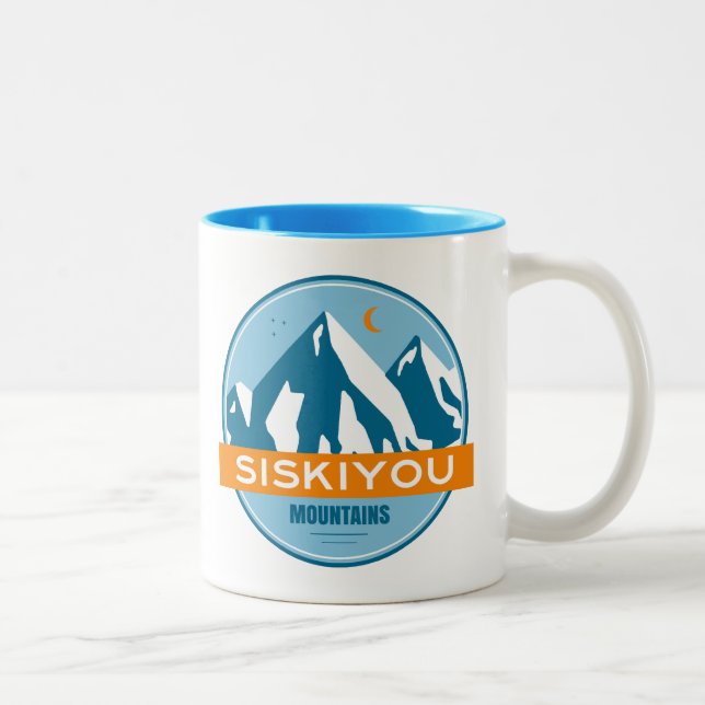 Siskiyou Mountains California Two-Tone Coffee Mug (Right)