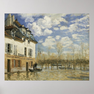 Sisley - Boat In The Flood At Port Marly Poster