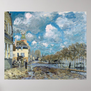 Sisley - Flood At Port-Marly 1876 Poster