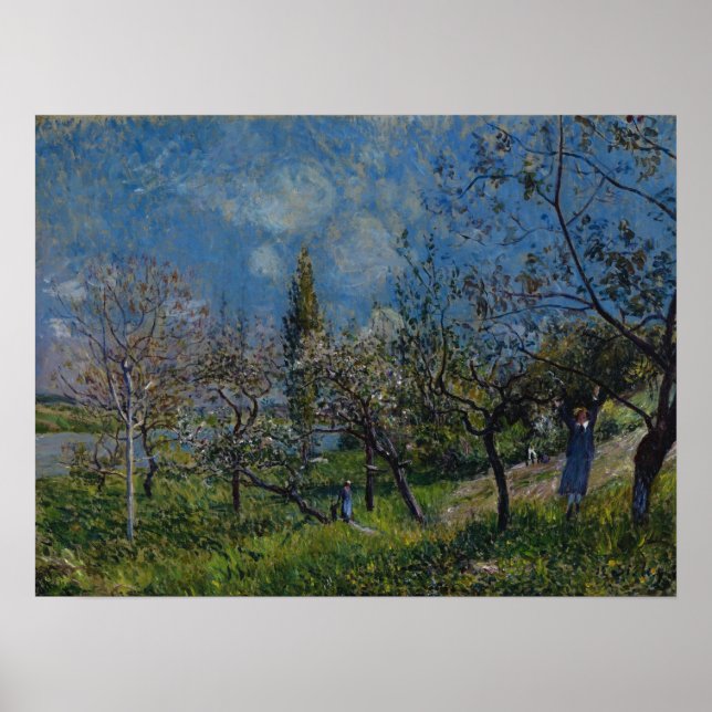 Sisley - Orchard In Spring Poster (Front)