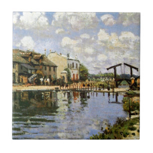 Sisley - The Canal Saint Martin, 1872 Ceramic Tile